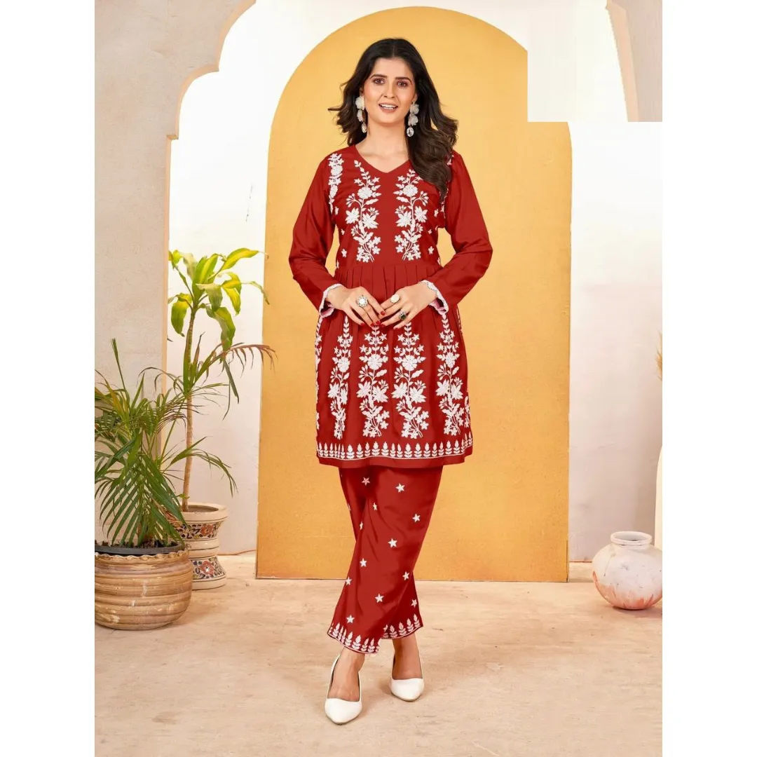 Women's Chikankari Co Ord Set