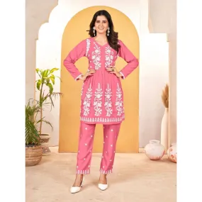 Women's Chikankari Co Ord Set