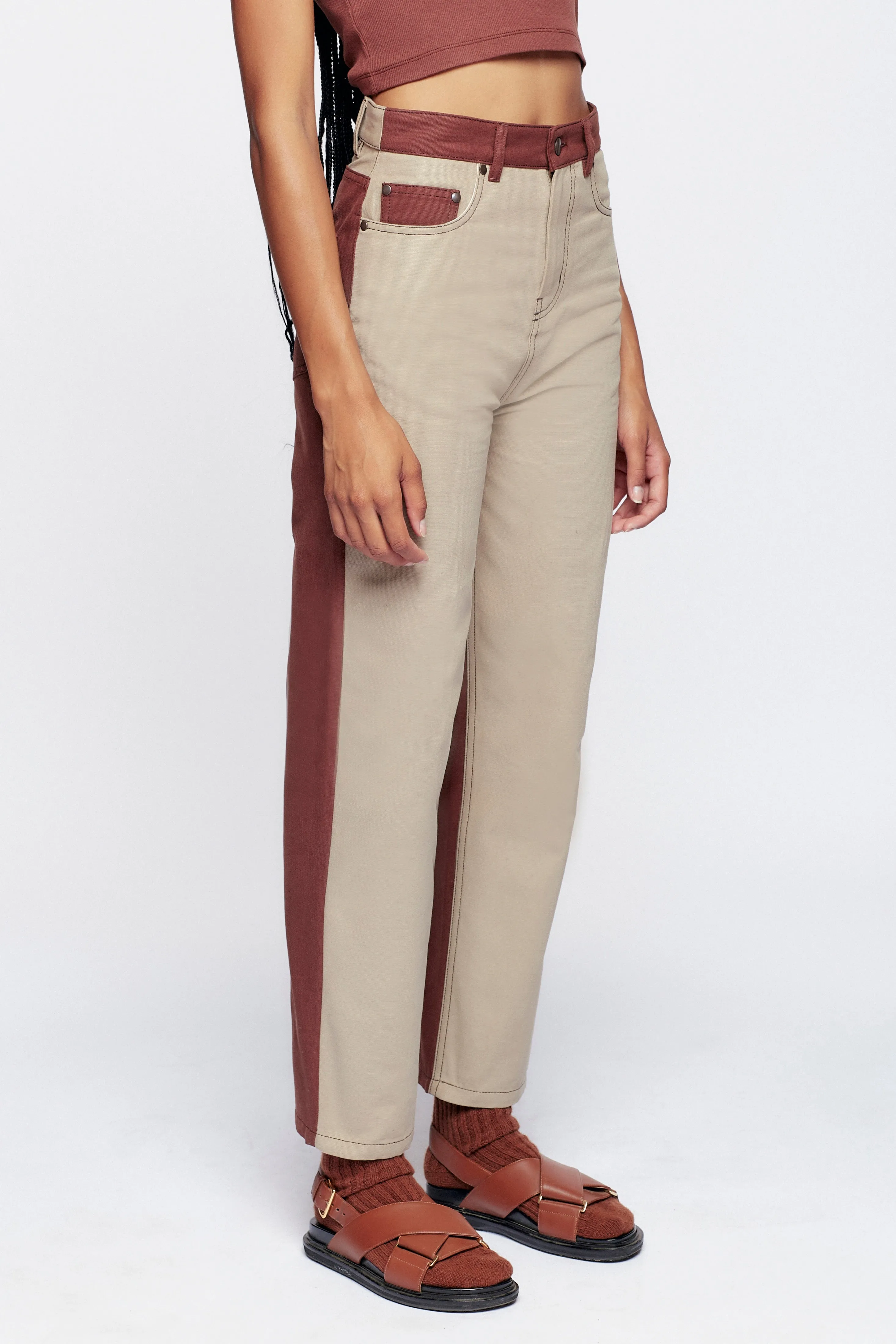 Women's Indus 2-Tone Pant in Dune/Umber